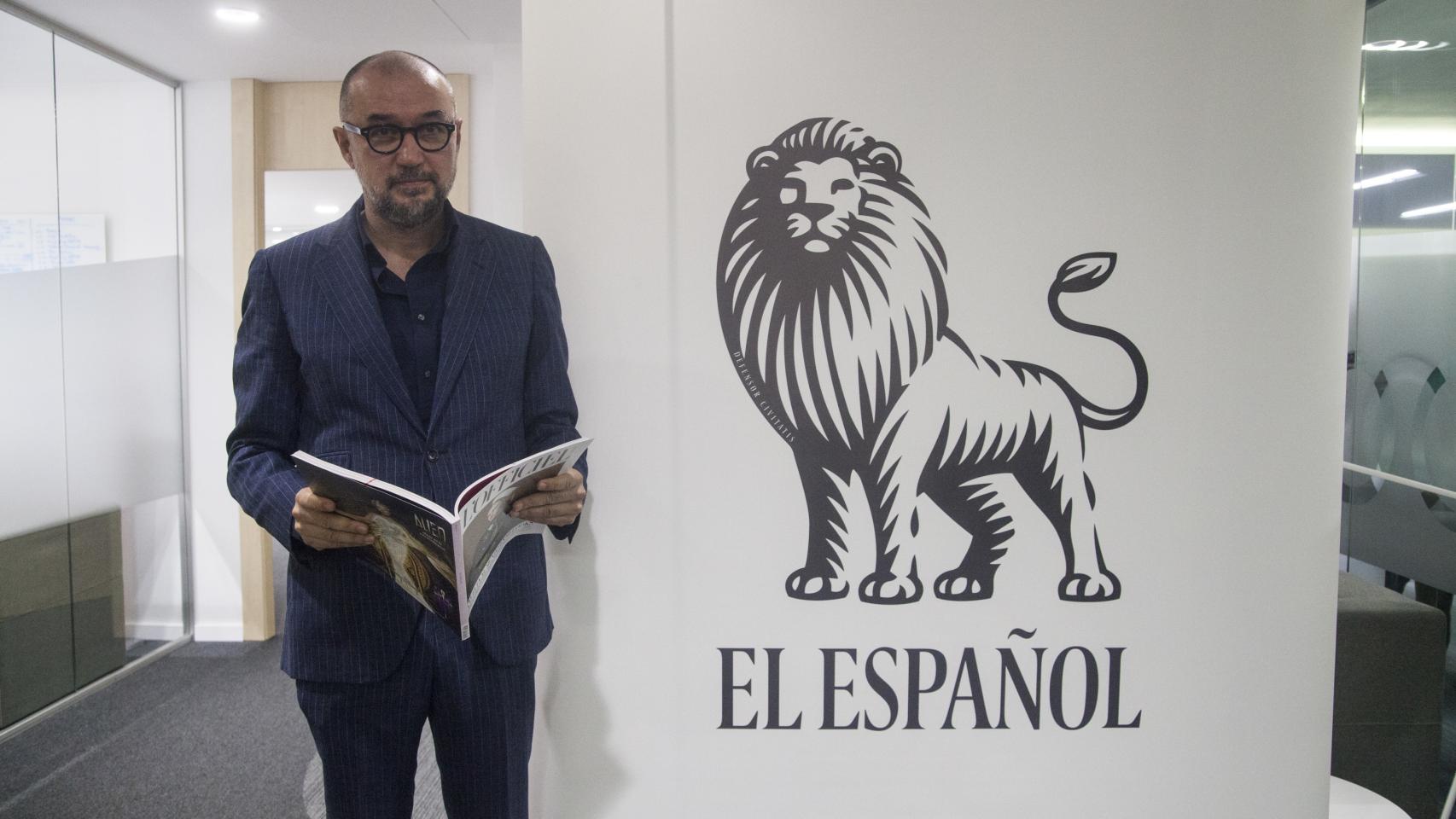 Andrés Rodríguez, director y editor de Spain Media, en la presentación de la nueva app de EL ESPAÑOL.