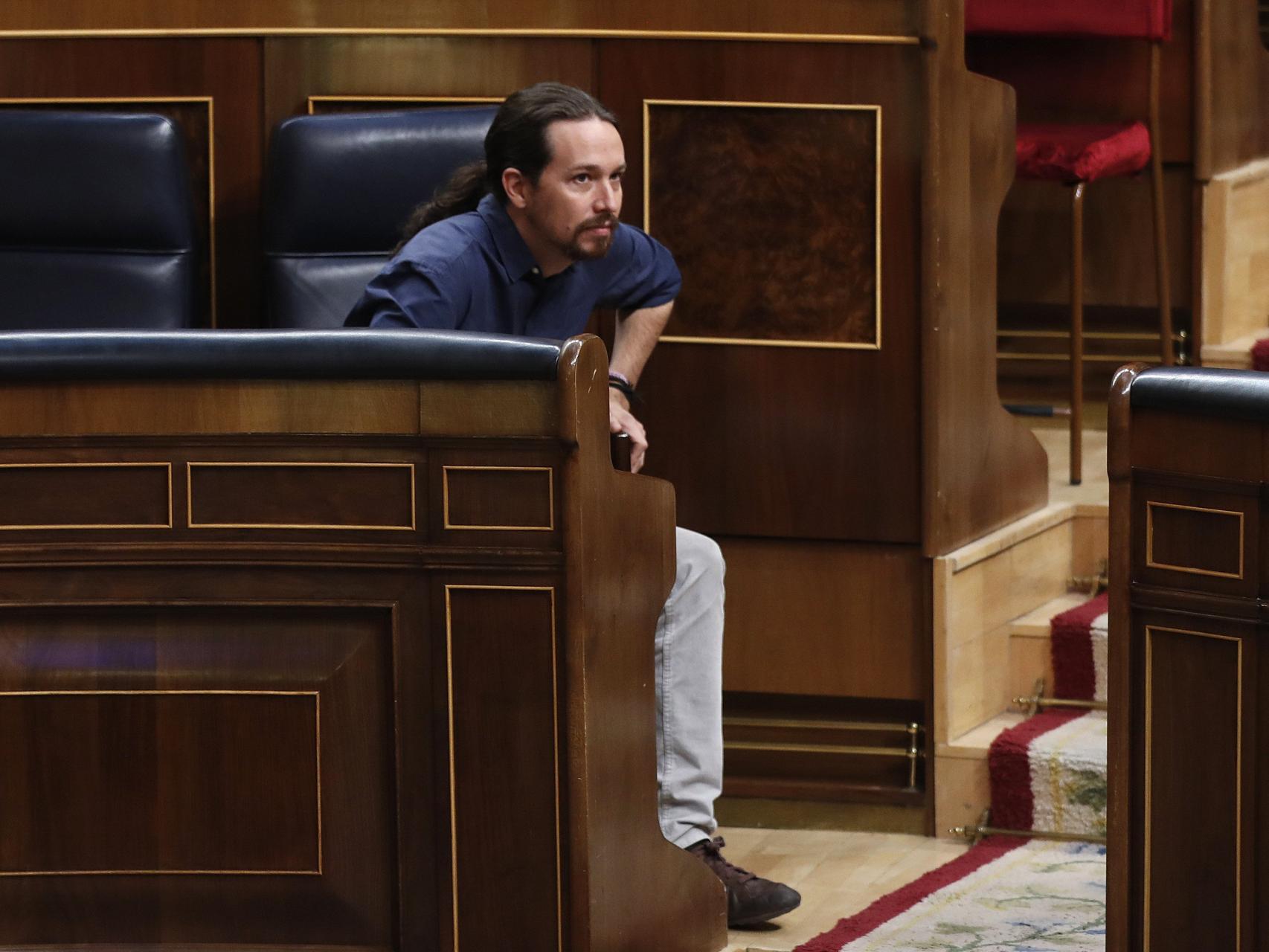 Pablo Iglesias en el Congreso.