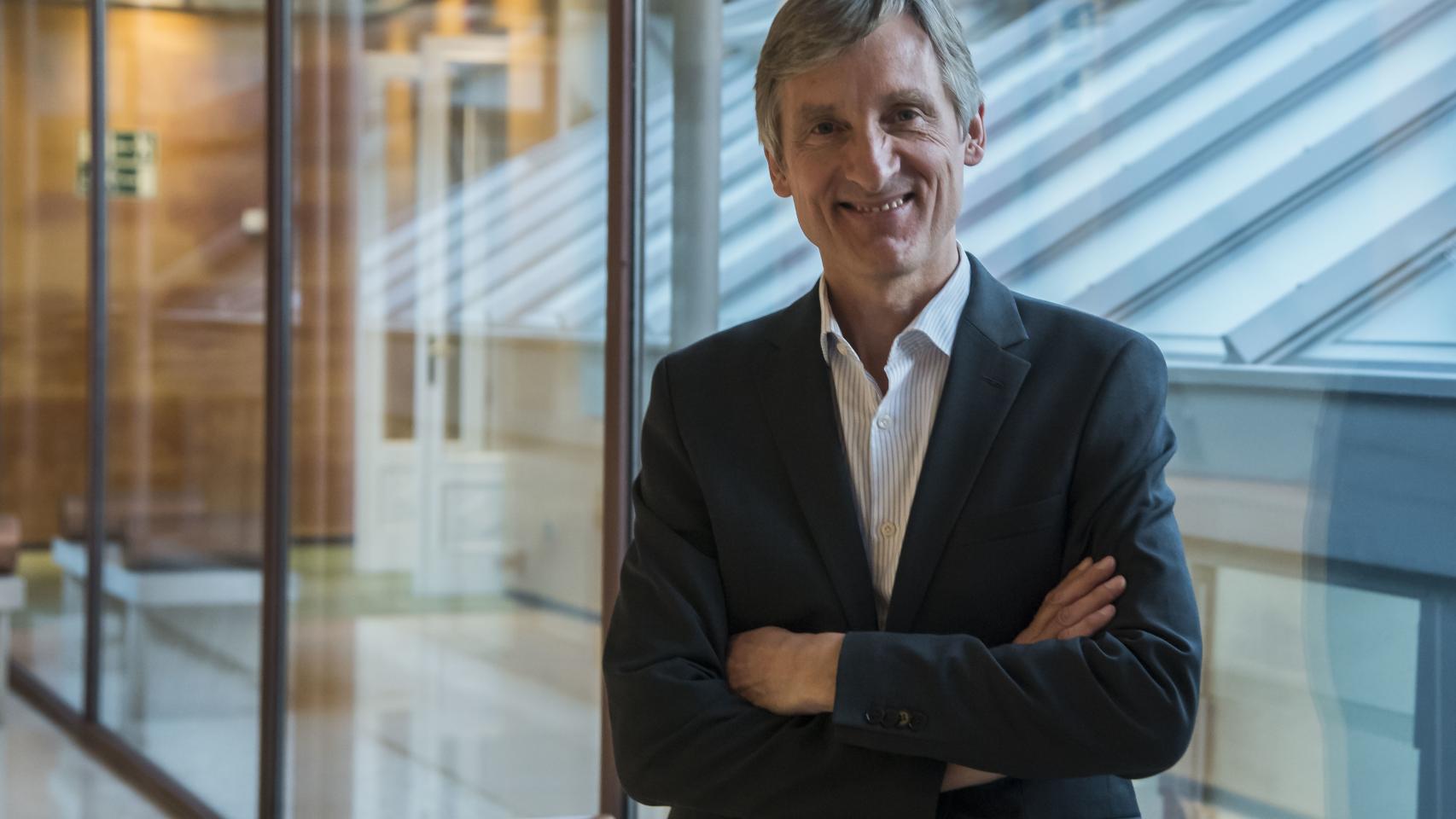 El físico alemán, en la sede de la fundación.