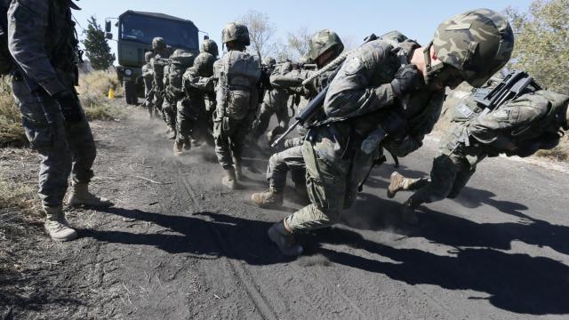Alumnos de la Academia General Militar del Ejército de Tierra.