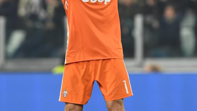 Gianluigi Buffon, en un partido con la Juventus.