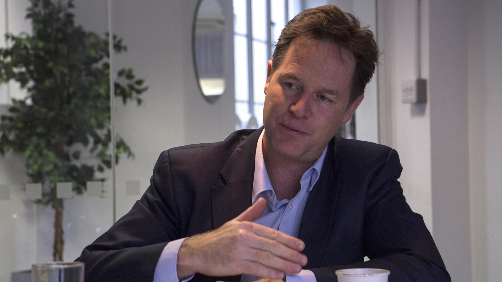 Nick Clegg atiende a EL ESPAÑOL.