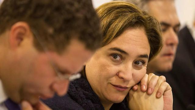 La alcaldesa de Barcelona, Ada Colau, en un acto público anterior.