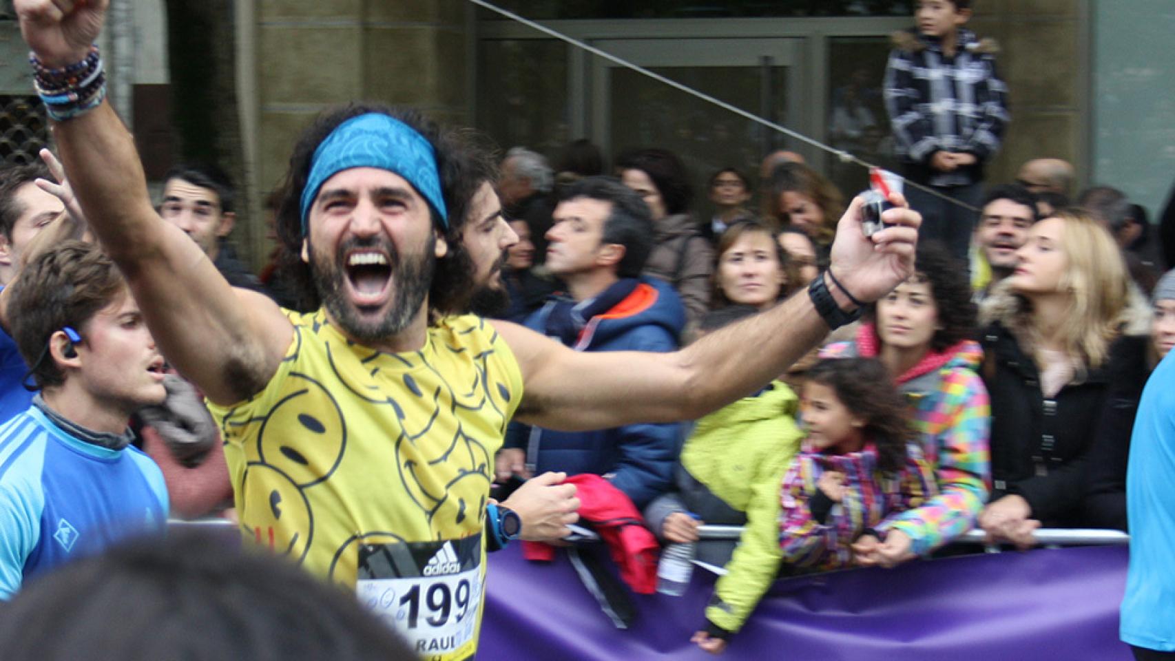 'Maraton Man': cazador de sonrisas gastando zapatillas