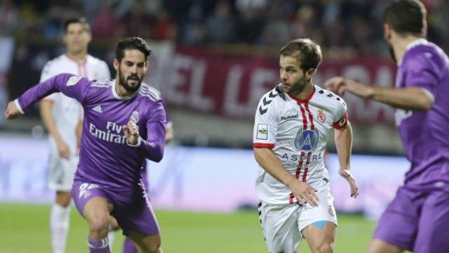 Imagen del partido de ida entre Cultural y Real Madrid.