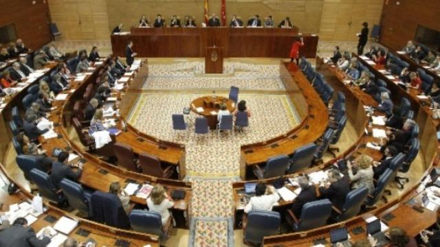 Imagen del hemiciclo de la Asamblea de Madrid