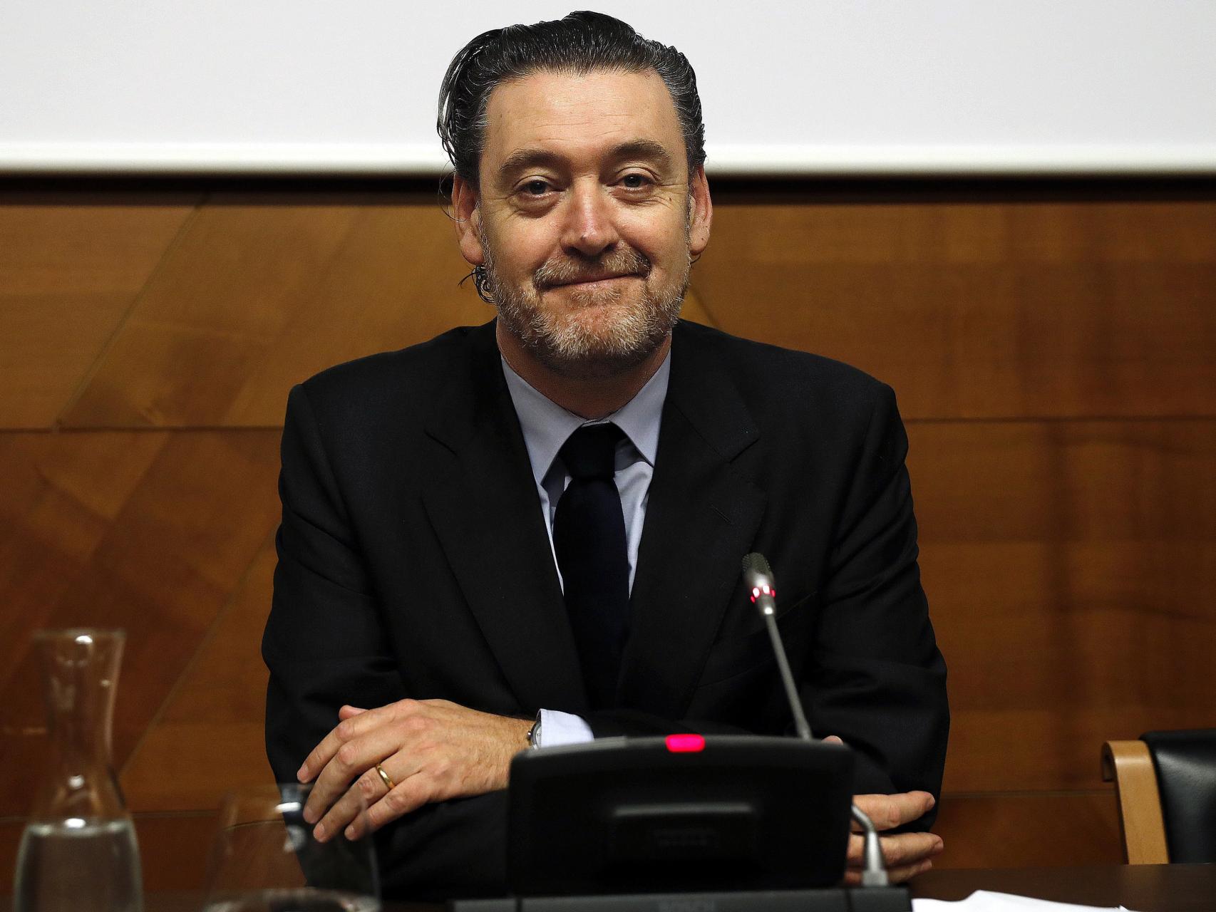 Miguel Zugaza durante la rueda de prensa de su despedida.
