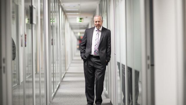 Vaughan, en la sede central de su empresa en la calle Orense. Jorge Barreno