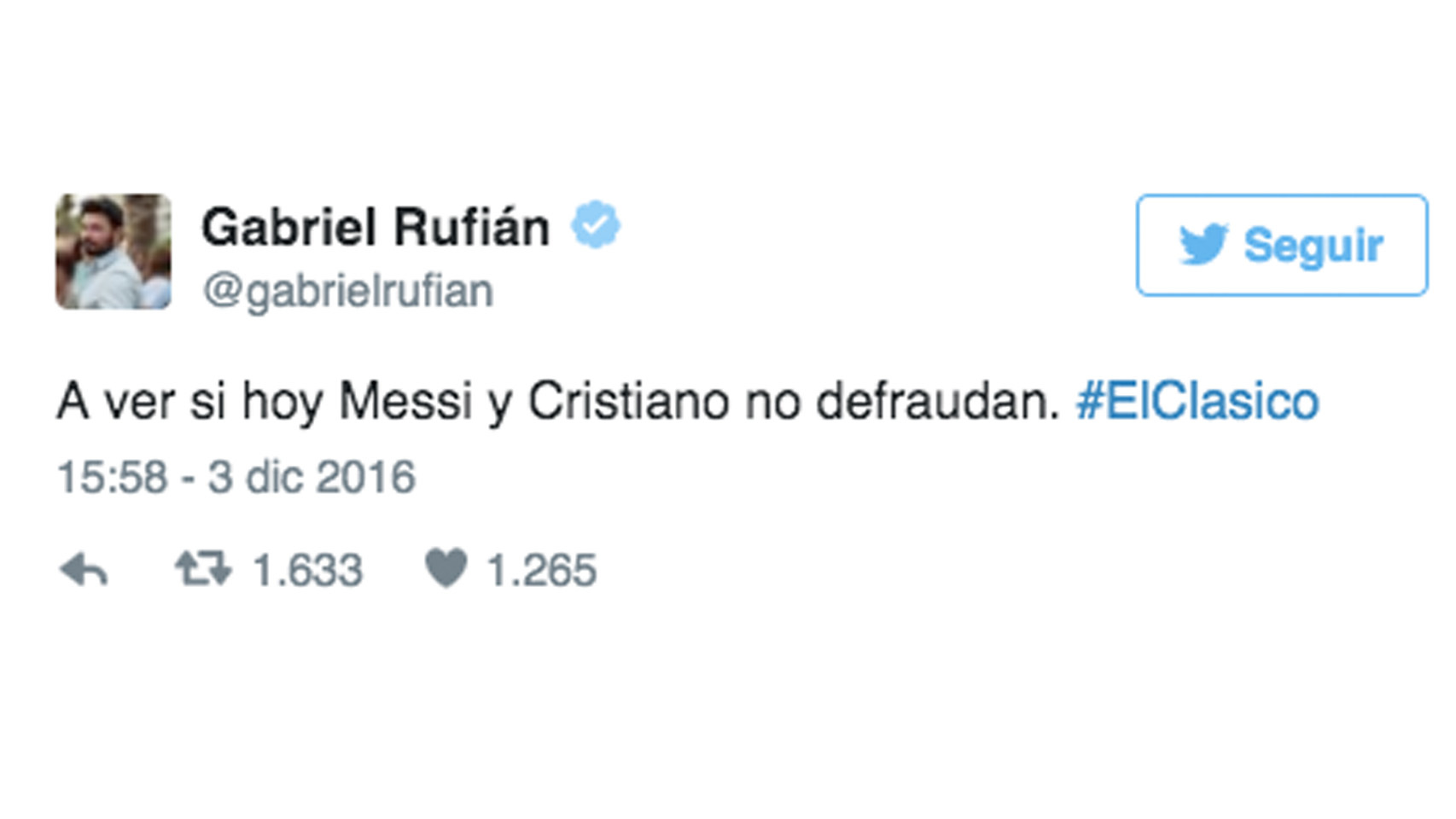 El tuit del diputado de ERC.