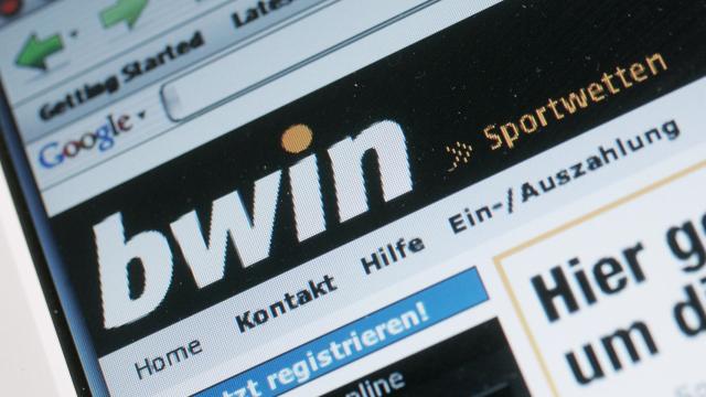 Portal alemán de la casa de apuestas Bwin.