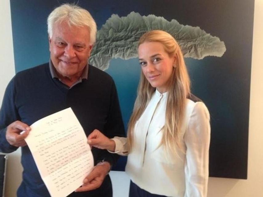 Felipe González y Lilian Tintori se han visto regularmente en los últimos dos años.