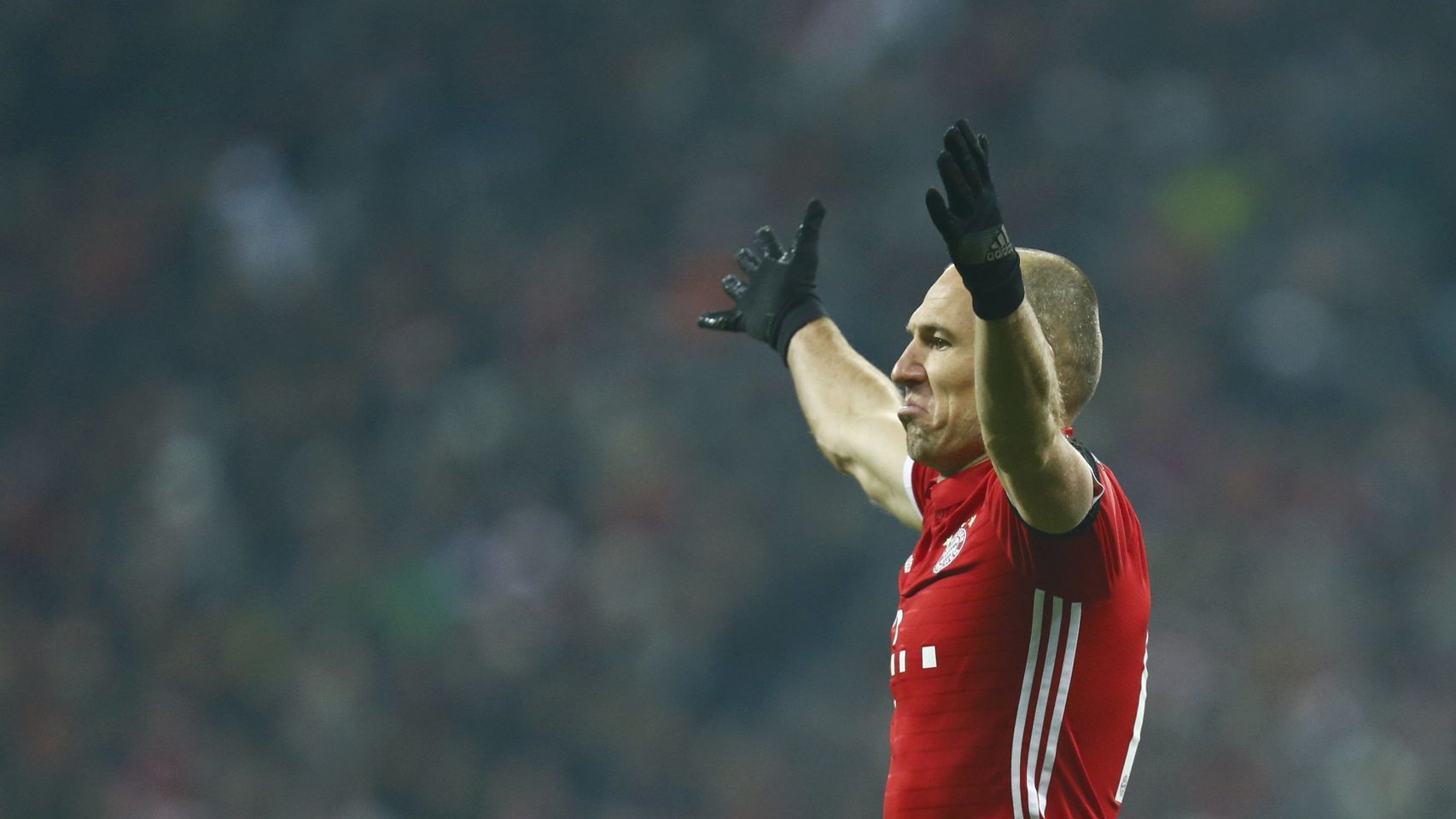 Robben, durante el partido en el Allianz Arena frente al Atlético.