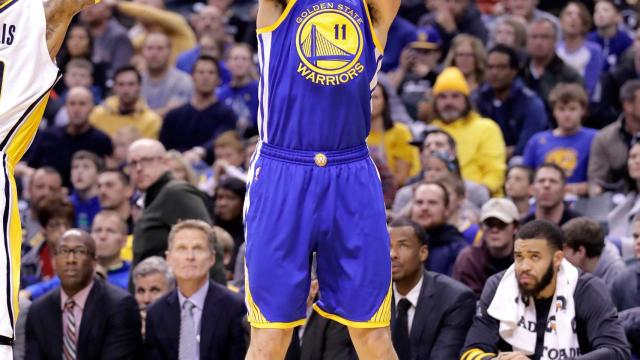 Klay Thompson en un partido reciente con los Golden State Warriors.