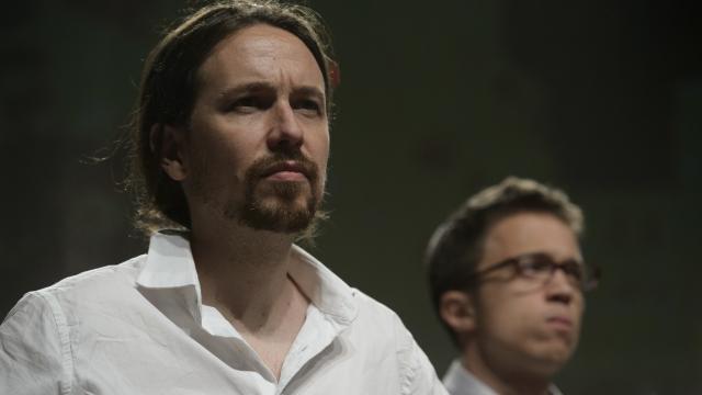 Iglesias y Errejón tras las elecciones del 26-J.