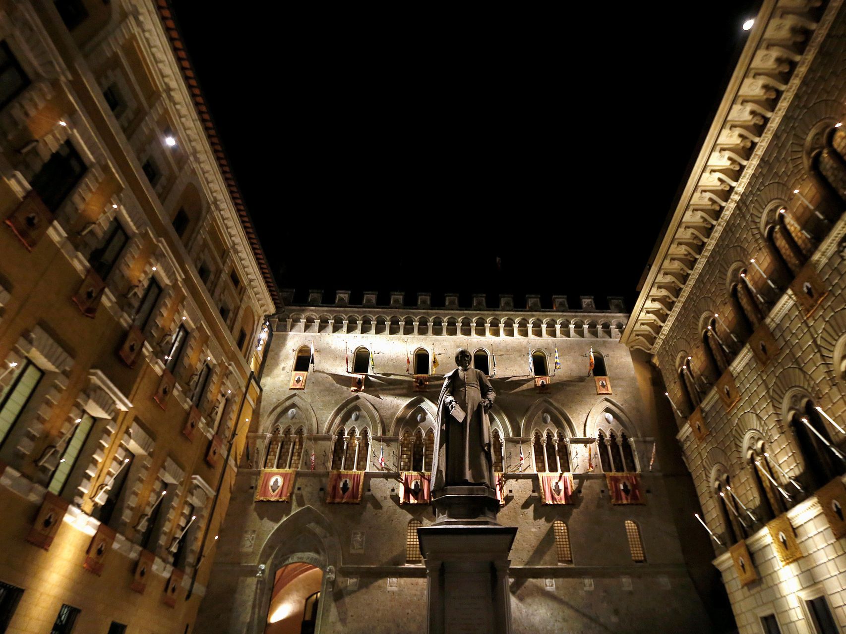 El cuartel general de Monte dei Paschi en Siena