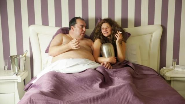 Julián Valcárcel y Andrea Guardiola en una de las escenas del corto rodado por Tuti Fernández.