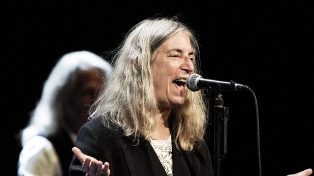 Patti Smith, durante la entrega de los Premios Nobel en Estocolmo.