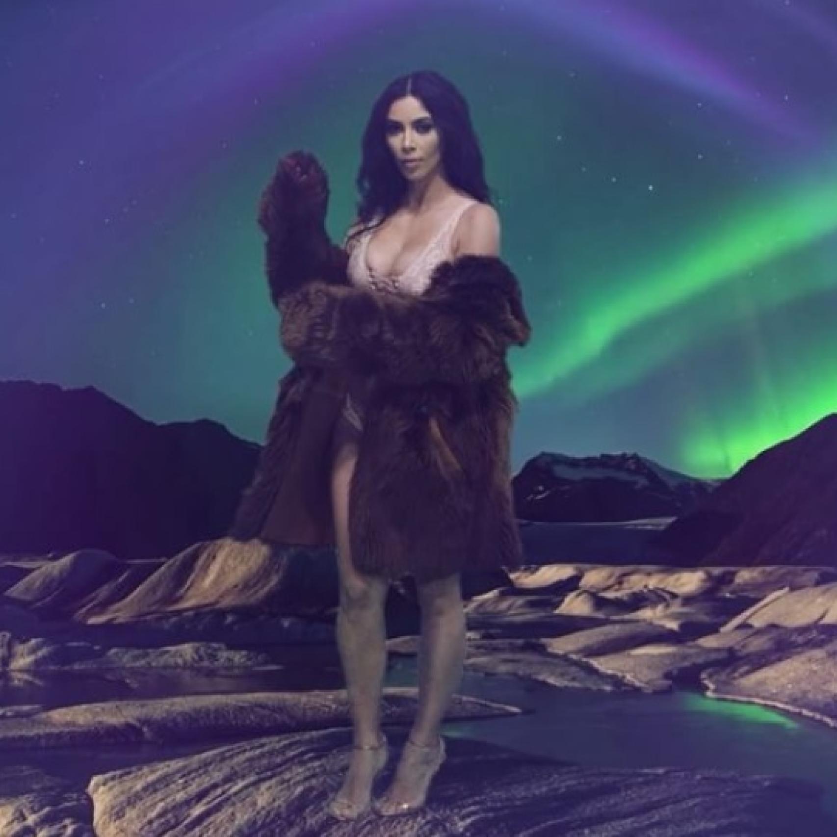 Kim Kardashian en su pleno esplendor.