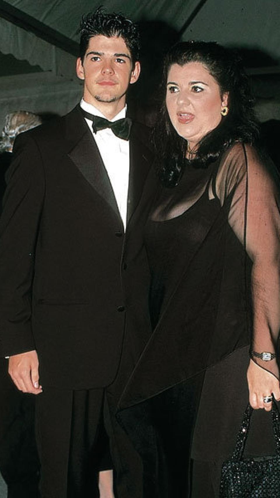 Miguel Ángel Muñoz junto a su madre Cristina Blanco, la psíquica de los famosos.
