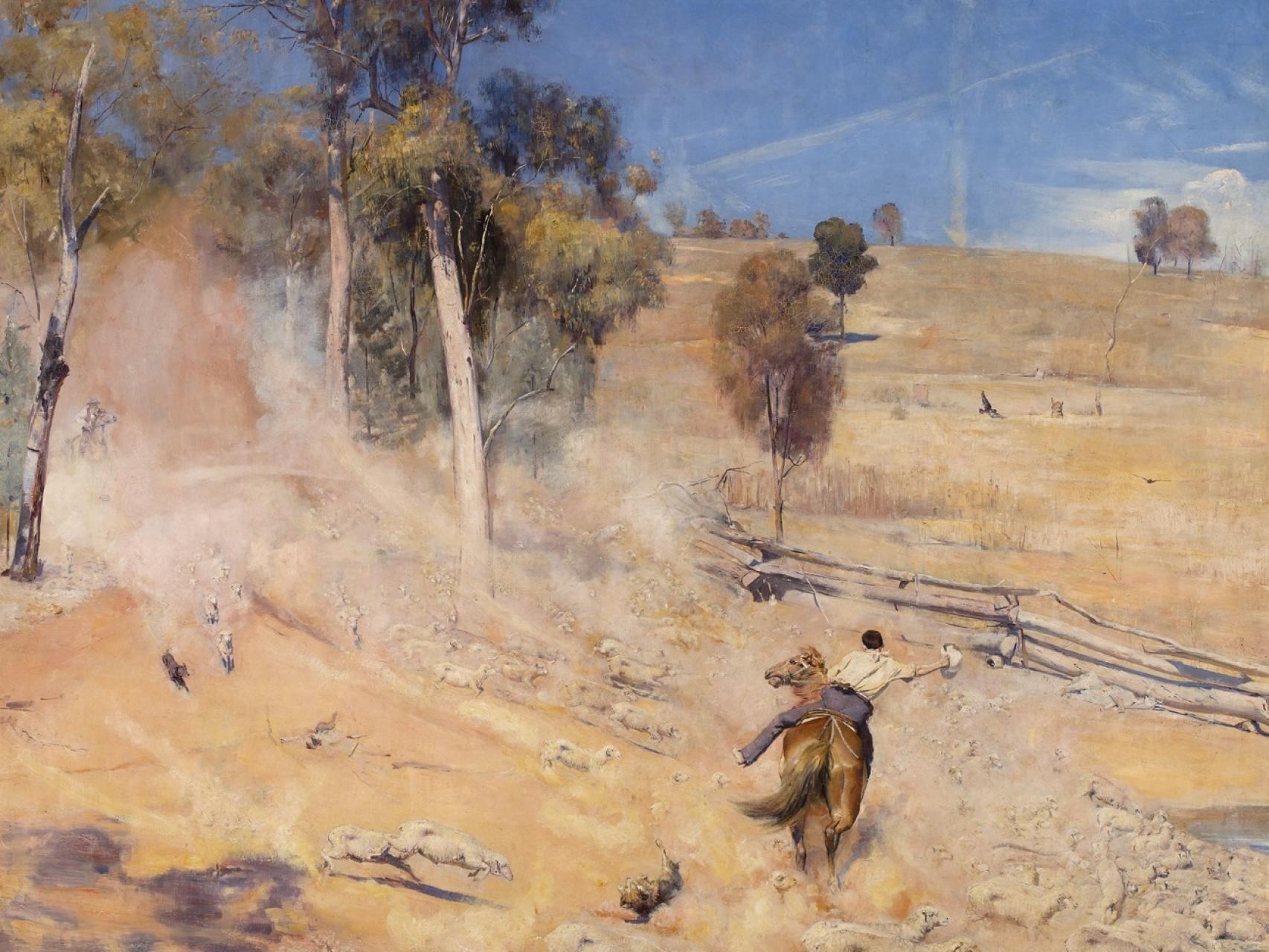 Break Away. Tom Roberts. National Gallery.