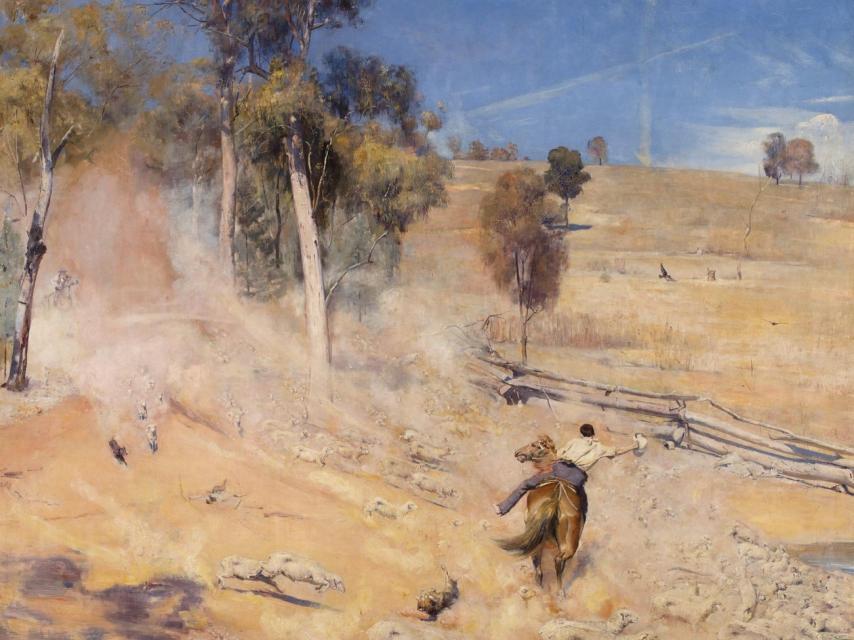 Break Away. Tom Roberts. National Gallery.