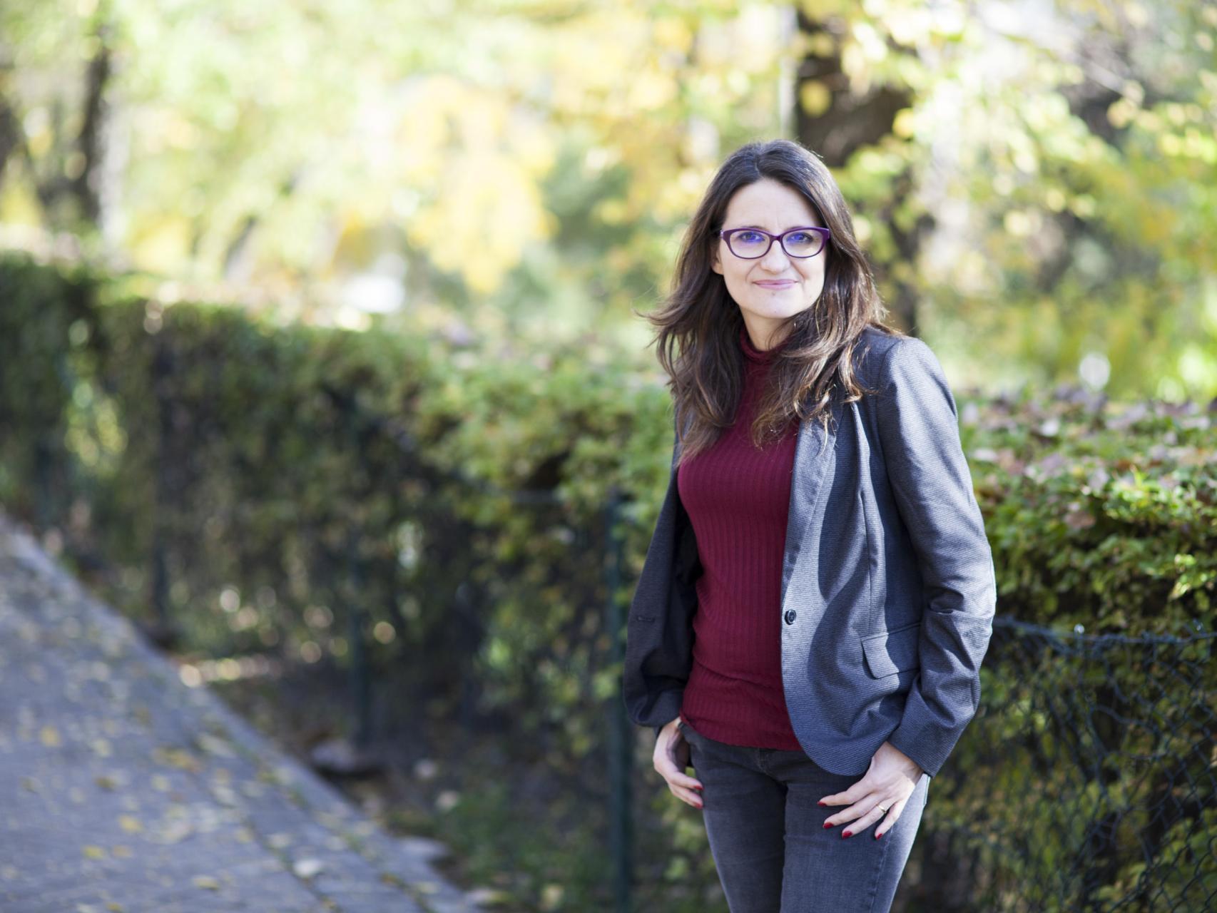 Mónica Oltra posa para EL ESPAÑOL en Madrid.