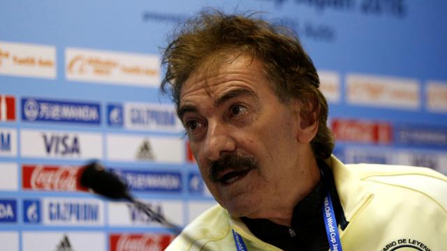 La Volpe, durante la rueda de prensa.