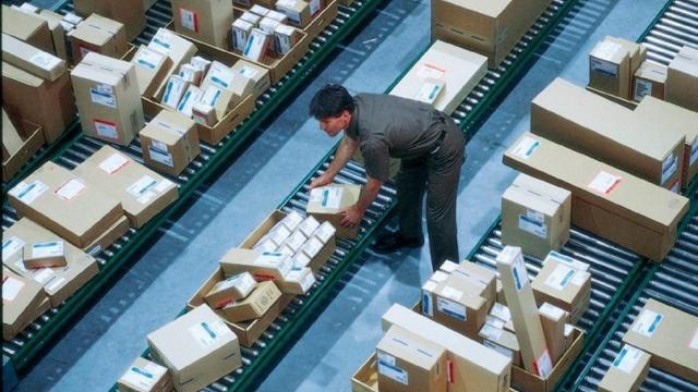 Un almacén de logística.