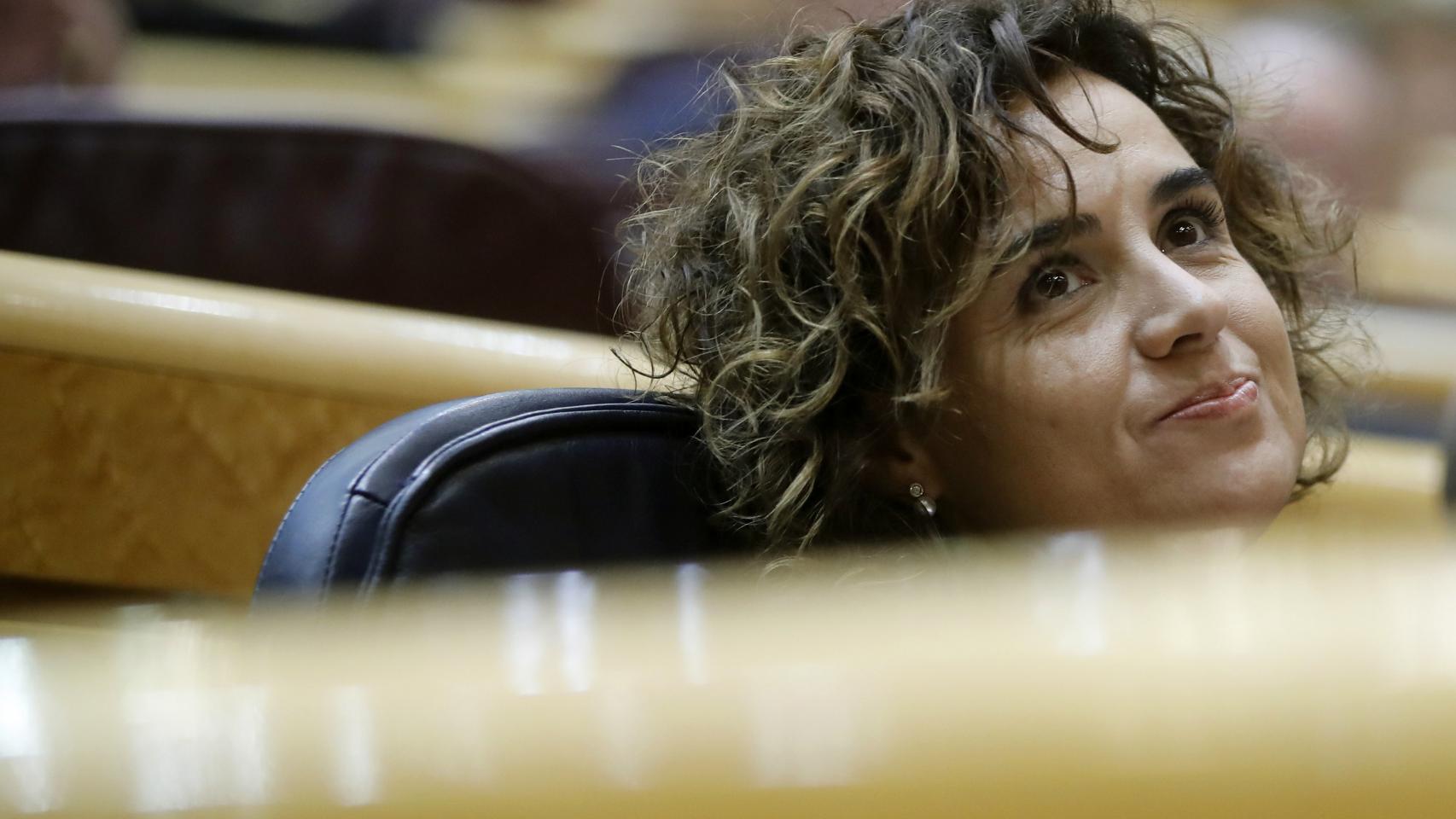 La ministra de Sanidad, Dolors Montserrat, este martes en el Congreso de los Diputados