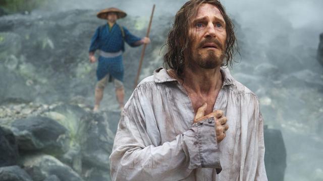 Liam Neeson en un fotograma de Silencio.