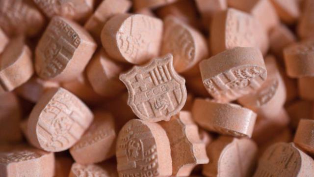 Las pastillas de éxtasis incautadas por la Policía.