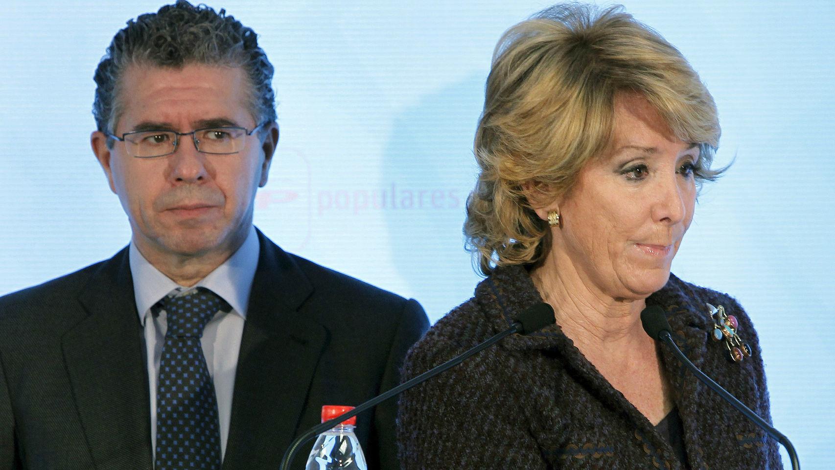 Francisco Granados y Esperanza Aguirre, en una foto de archivo de 2010.