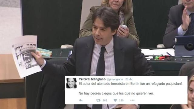 Percival Manglano: Racismo sería un tuit sobre meter a 5 millones de refugiados en el cenicero