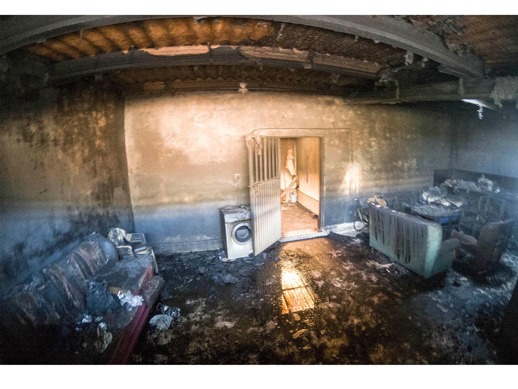 Cobertizo donde murieron los tres temporeros en la localidad de El Mármol.