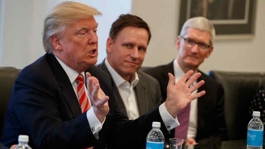 Reunión de Trump con los principales líderes tecnológicos