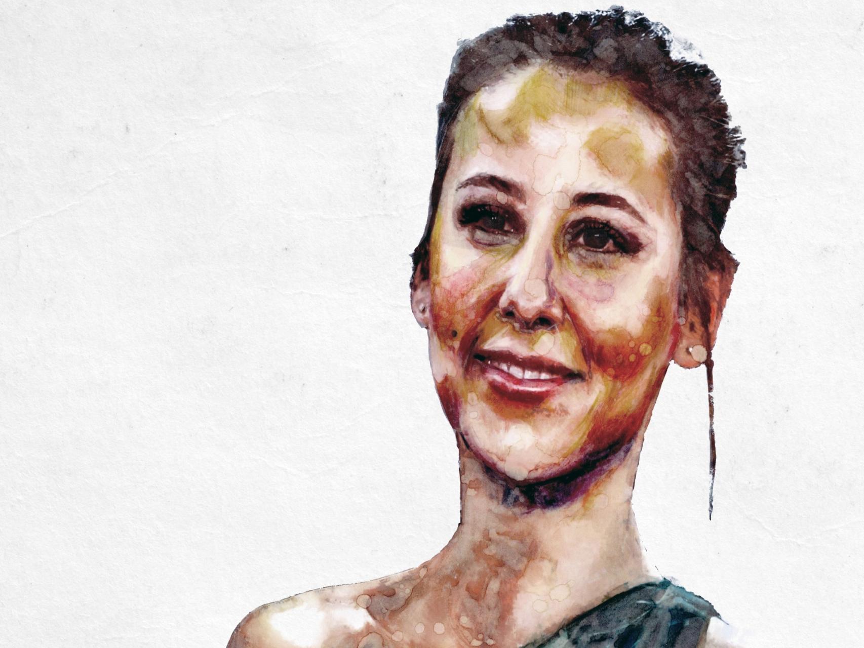 Irene Escolar vista por el ilustrador Javier Muñoz.