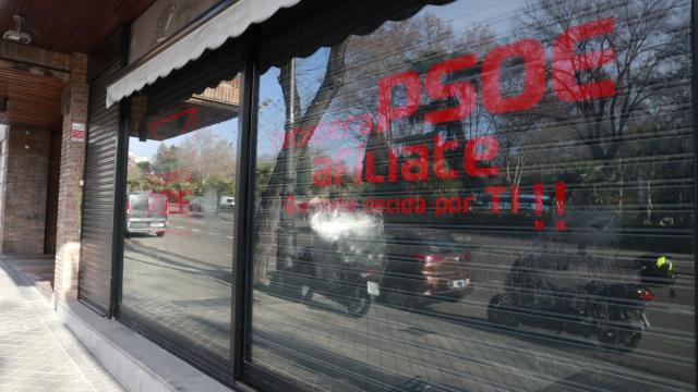 Fachada de la nueva sede delos críticos socialistas.