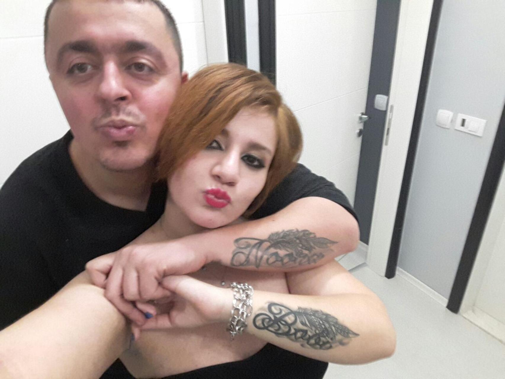 Noora y Bobi sellaron su amor con el matrimonio, un bebé... y el tatuaje con el nombre del otro en sus brazos.