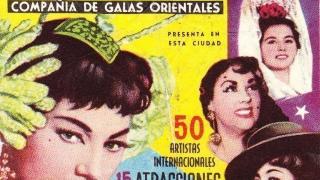 Cartel publicitario del tatro chino de Manolita Chen.