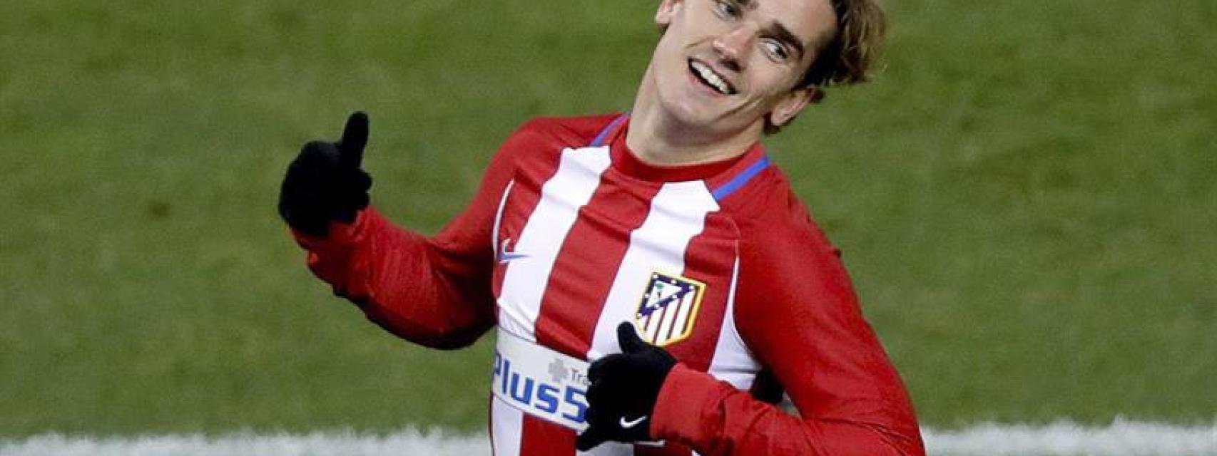 Griezmann celebra su gol contra Las Palmas.