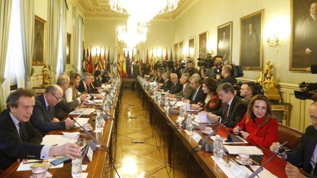 Reunión previa a la conferencia de presidentes.