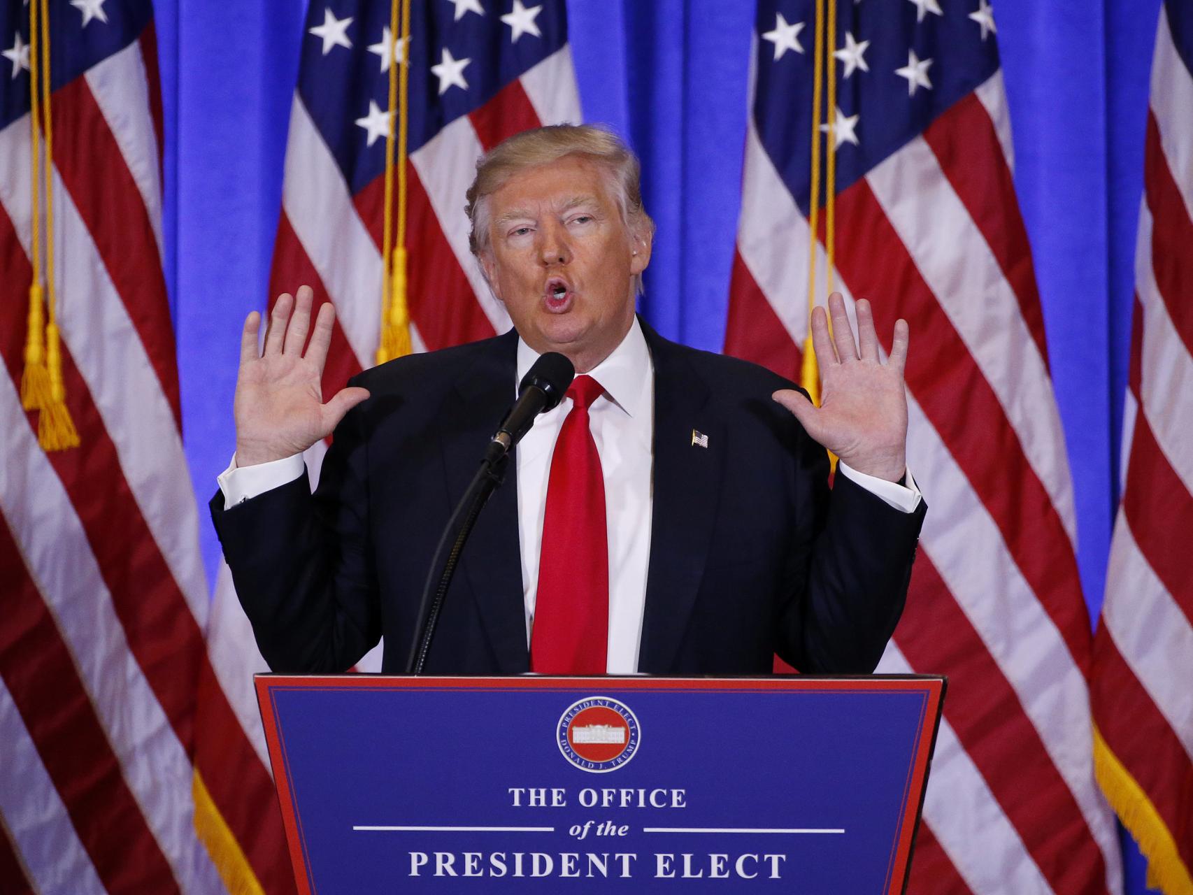 Trump, durante su intervención este miércoles