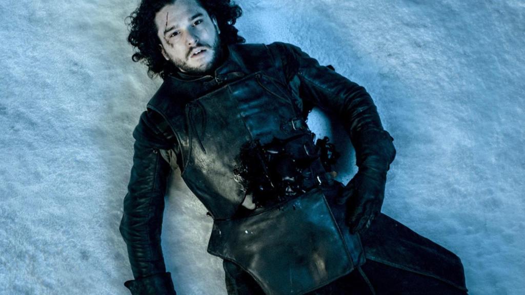 Jon Snow en uno de los momentos más impactantes de Juego de Tronos.