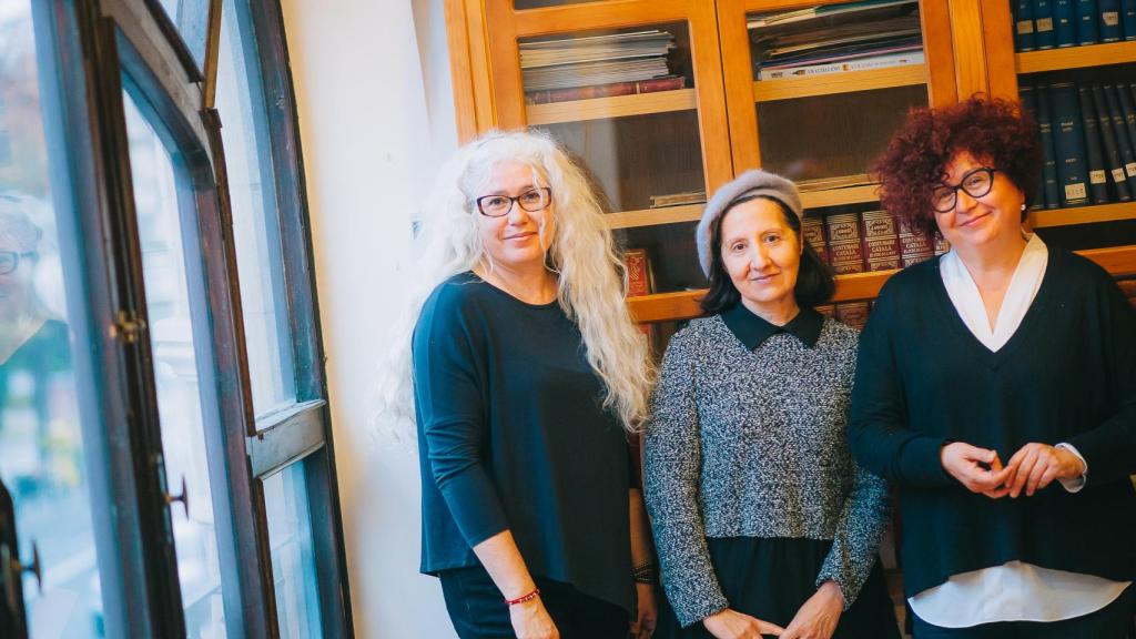 Cristina, Manola y Rosa en su entrevista con EL ESPAÑOL.