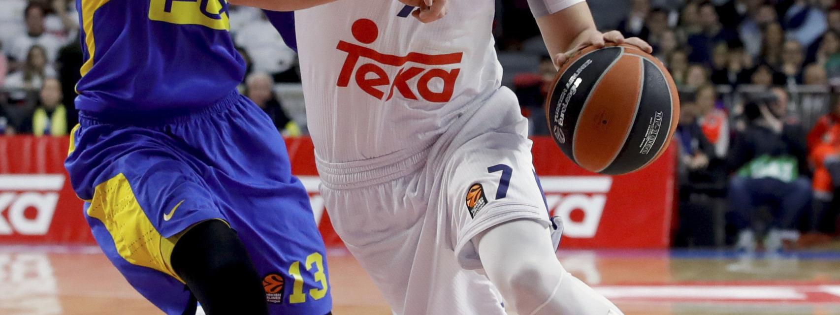 Luka Doncic durante el Real Madrid-Maccabi.