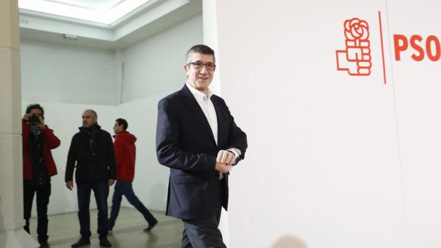 Patxi López, este domingo antes de explicar su proyecto para el PSOE a los medios.