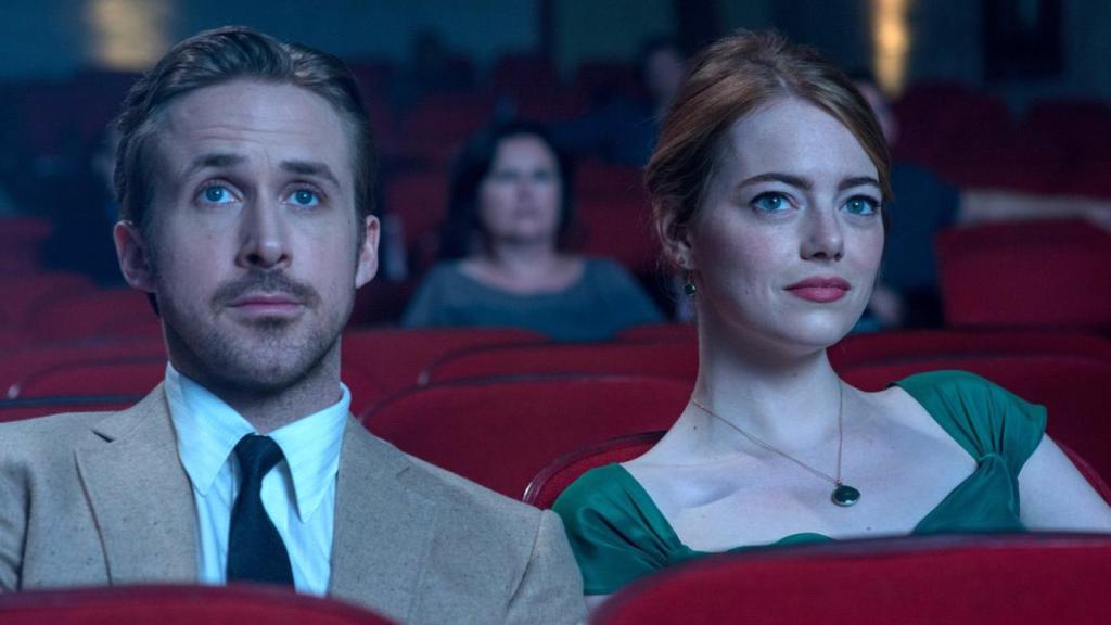 Ryan Gosling y Emma Stone en La la land.