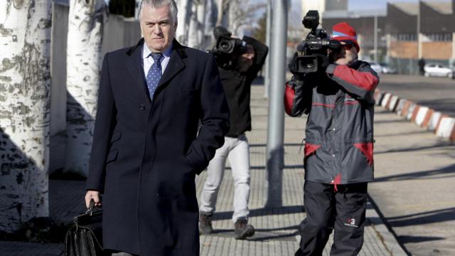 Bárcenas, este lunes a su llegada a la Audiencia Nacional