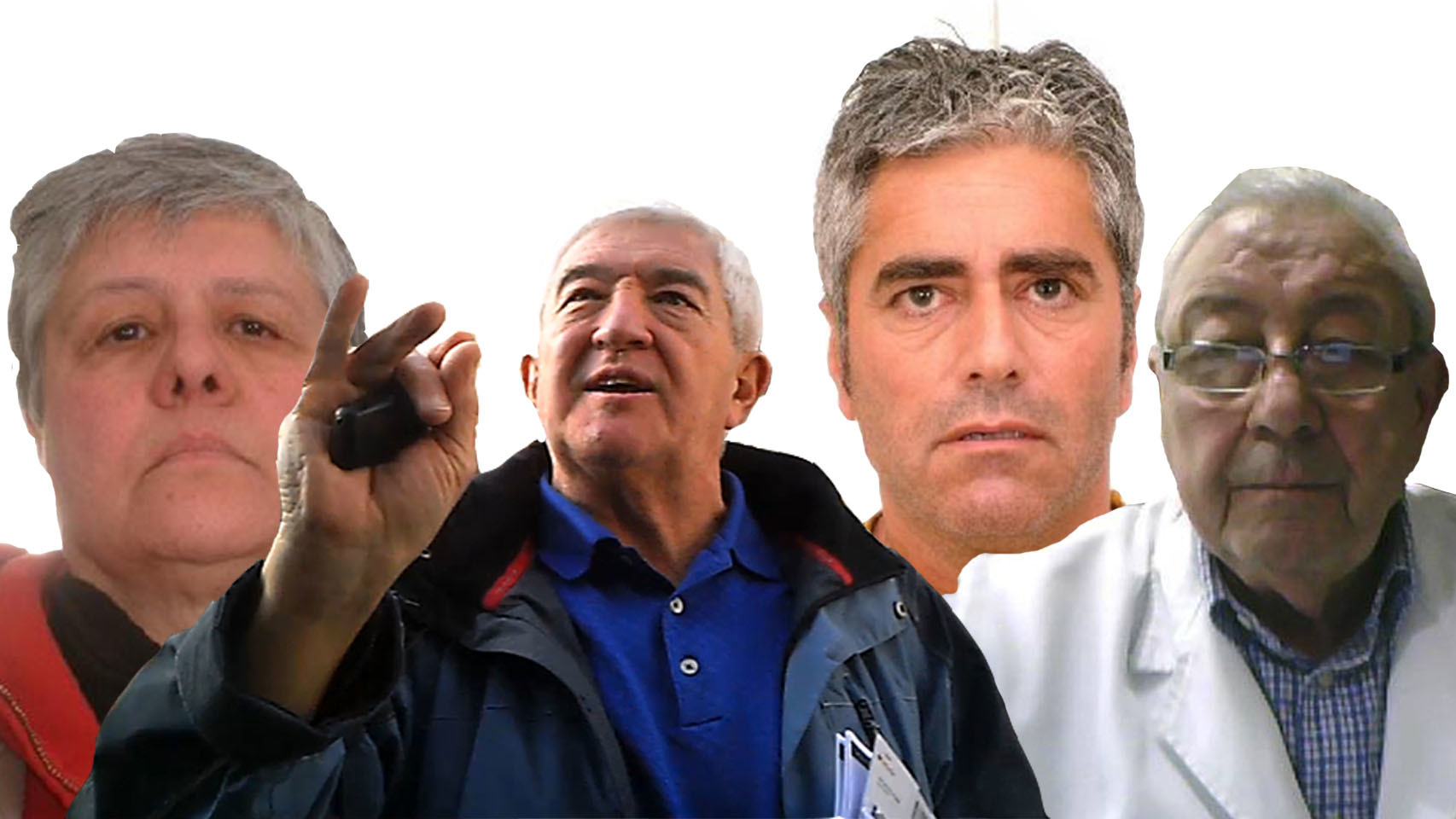 Beatriz Arenaza, Daniel Ullúa, Rodolfo Wagner y Carlos Gori.