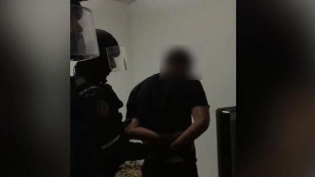 Momento de la detención